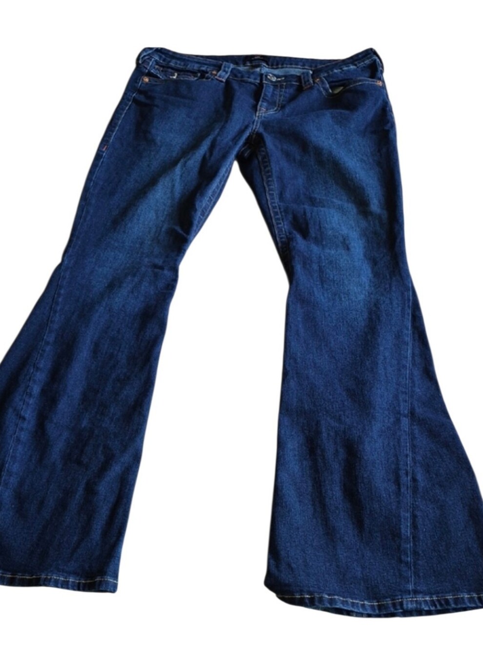True Religion Joey Low Rise Flare Jeans Size 33 Y2K